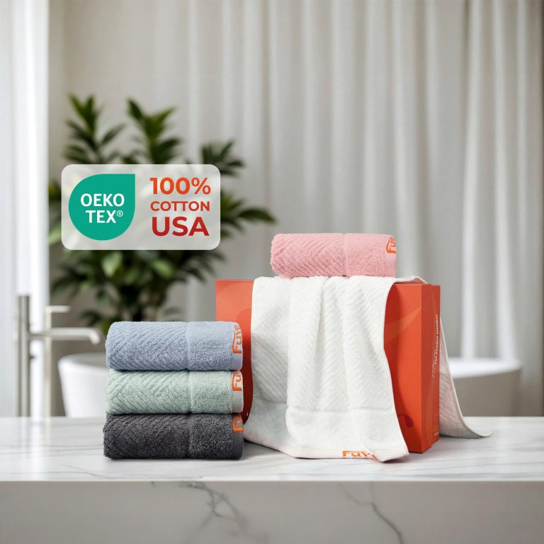 Khăn gội Fuver Premium Herringbone